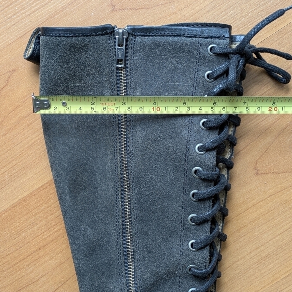 Frye Tall Lace Up Veronica Boot - Picture 15 of 16